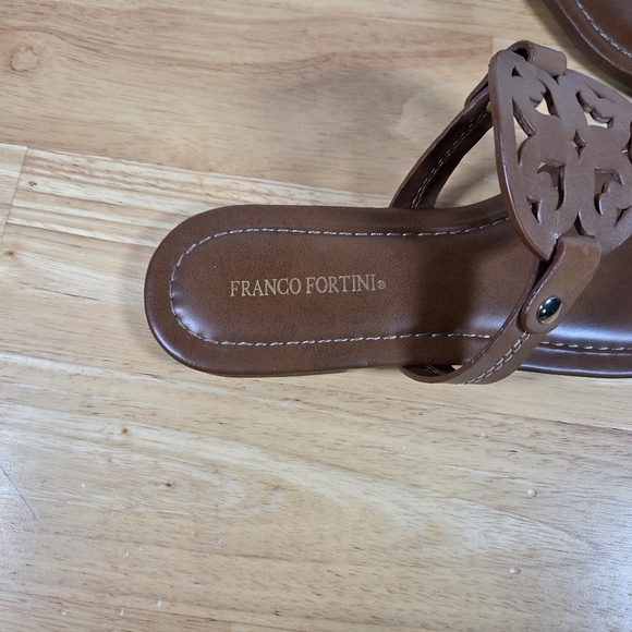 Women's Tan Sandals Franco Fortini Size 6 1/2 - Picture 3 of 6